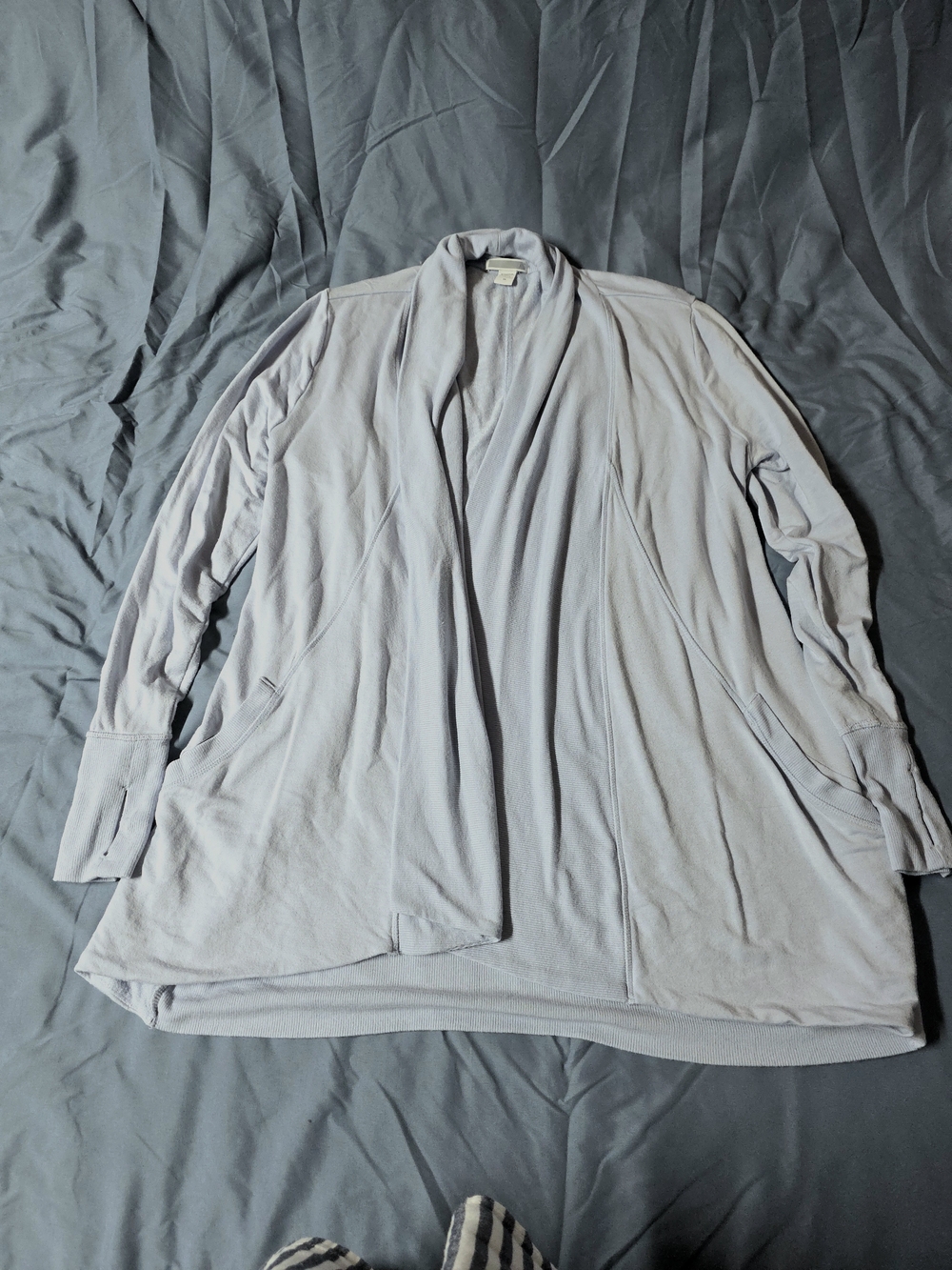 Athleta Pranayama Restore Wrap- Light Blue- Cardigan 1X